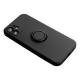 Husa Silicon, Ring Magnetic, Samsung Galaxy A03S, Negru