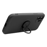 Husa Silicon, Ring Magnetic, Samsung Galaxy A03S, Negru