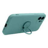 Husa Silicon, Ring Magnetic, Samsung Galaxy A03S, Verde