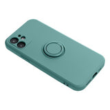 Husa Silicon, Ring Magnetic, Samsung Galaxy A03S, Verde