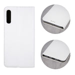 Husa Tip Carte, Smart Magnet, Huawei P30 Lite, Alb