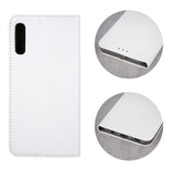 Husa Tip Carte, Smart Magnet, Huawei P30 Lite, Alb