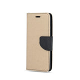 Husa Tip Carte cu Magnet lateral, Samsung Galaxy A51, Auriu-Negru