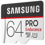 Card de memorie Samsung PRO Endurance Micro SDXC 100MBs UHSI Card with SD Adapter 64GB