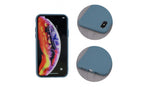 Husa silcon iPhone XS Max, Albastru-Gri
