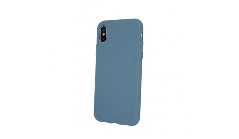 Husa silcon iPhone XS Max, Albastru-Gri