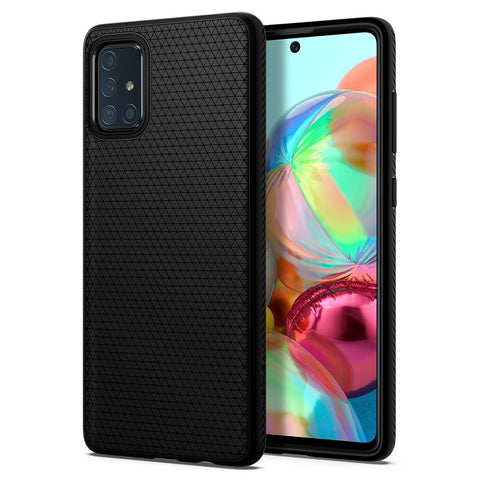 Husa Antisoc, Spigen, Samsung Galaxy A71, Negru