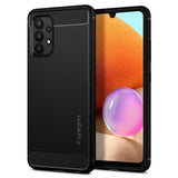 Husa Antisoc, Spigen, Rugged Armor, Samsung Galaxy A32 5G, Negru