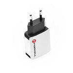 Încărcător de călătorie universal 2A cu 2xUSB alb