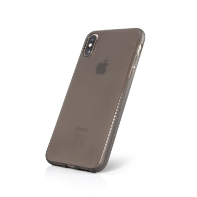 Husa Silicon, iPhone XR, Transparent-negru