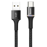 Cablu, Baseus Type-C la USB, 3A, Negru